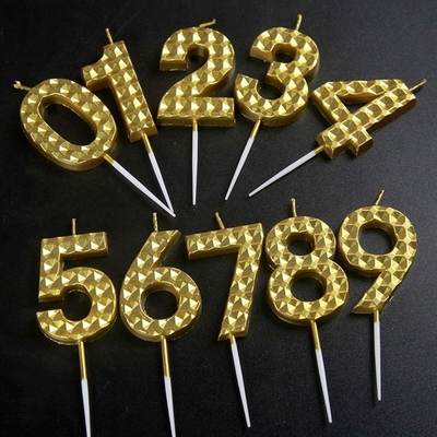 शैंपेन स्वर्ण जन्मदिन मोमबत्तियाँ संख्या 0-9 केक टॉपर जन्मदिन की शुभकामनाएं महिलाओं के लिए सजावट पुरुषों लड़कियों लड़कों पार्टी