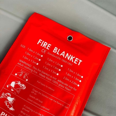 होटल रसोई आग कंबल 0.4 MM 0.8 MM मोटाई और लौ retardant सिलिकॉन कपड़े के साथ
